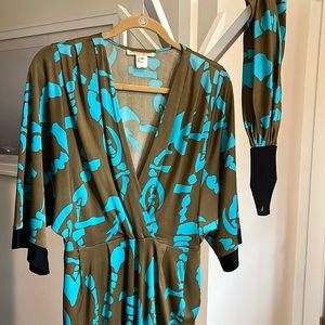 Mara Hoffman Silk Kimono Style Mini Dress